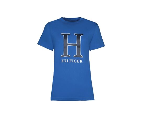 טישרט TOMMY HILFIGER הדפס H כחול רויאל, Color : blue, Choose a size: L